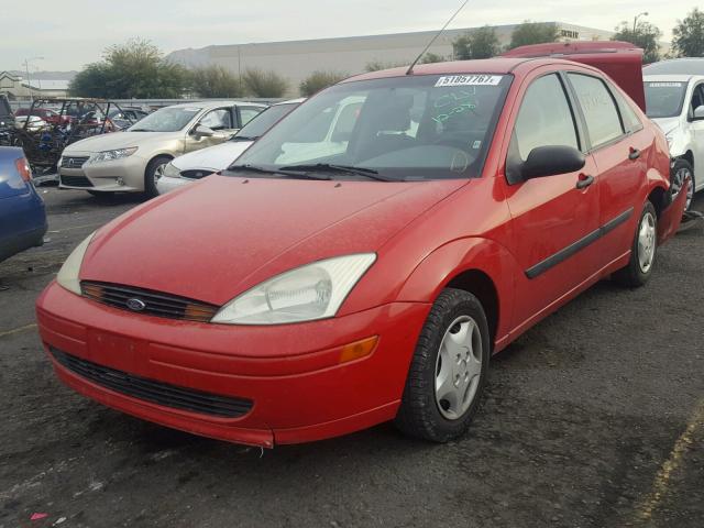 1FAFP33P92W241965 - 2002 FORD FOCUS LX RED photo 2