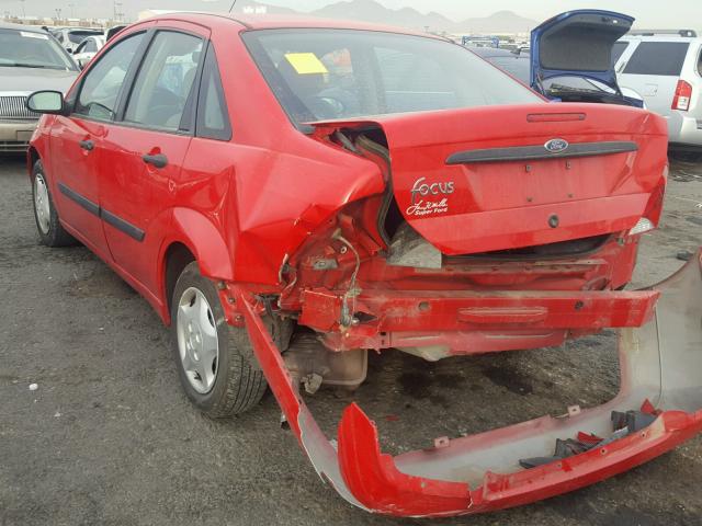 1FAFP33P92W241965 - 2002 FORD FOCUS LX RED photo 3