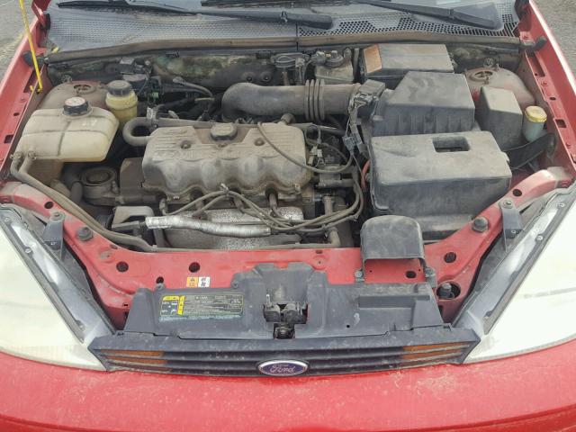 1FAFP33P92W241965 - 2002 FORD FOCUS LX RED photo 7