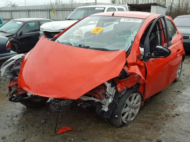 JM1DE1HZ9B0115274 - 2011 MAZDA MAZDA2 RED photo 2