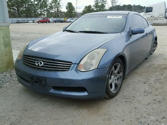 JNKCV54E05M425024 - 2005 INFINITI G35 BLUE photo 2