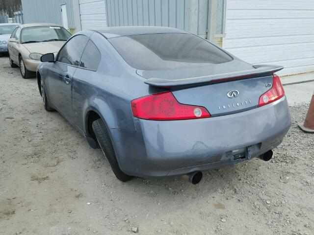 JNKCV54E05M425024 - 2005 INFINITI G35 BLUE photo 3