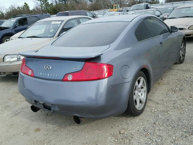 JNKCV54E05M425024 - 2005 INFINITI G35 BLUE photo 4