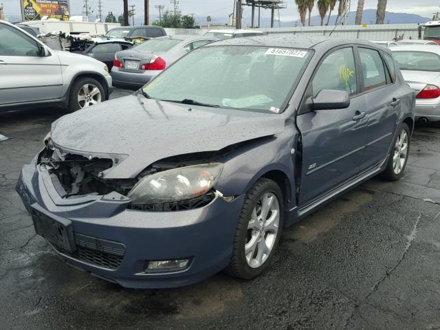 JM1BK344081821719 - 2008 MAZDA 3 HATCHBAC GRAY photo 2