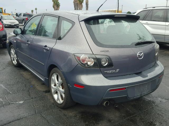 JM1BK344081821719 - 2008 MAZDA 3 HATCHBAC GRAY photo 3