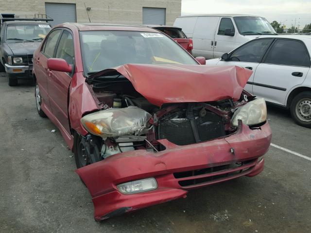 1NXBR32E73Z144579 - 2003 TOYOTA COROLLA CE RED photo 1