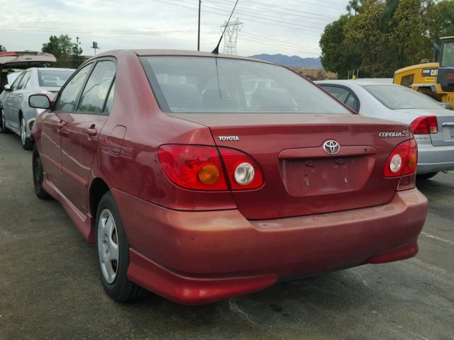 1NXBR32E73Z144579 - 2003 TOYOTA COROLLA CE RED photo 3