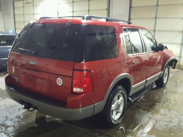 1FMZU73E42ZB44351 - 2002 FORD EXPLORER X RED photo 4