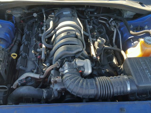 2B3KA43H68H138844 - 2008 DODGE CHARGER BLUE photo 7