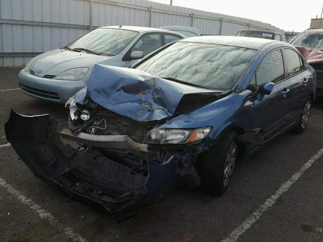 19XFA1F53AE006724 - 2010 HONDA CIVIC LX BLUE photo 2