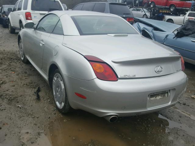 JTHFN48Y220019437 - 2002 LEXUS SC 430 SILVER photo 3