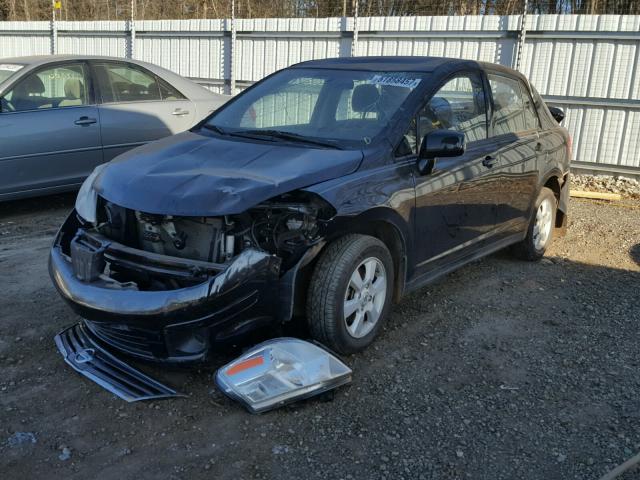 3N1BC1AP0BL437426 - 2011 NISSAN VERSA S BLACK photo 2