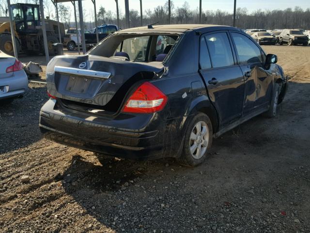 3N1BC1AP0BL437426 - 2011 NISSAN VERSA S BLACK photo 4