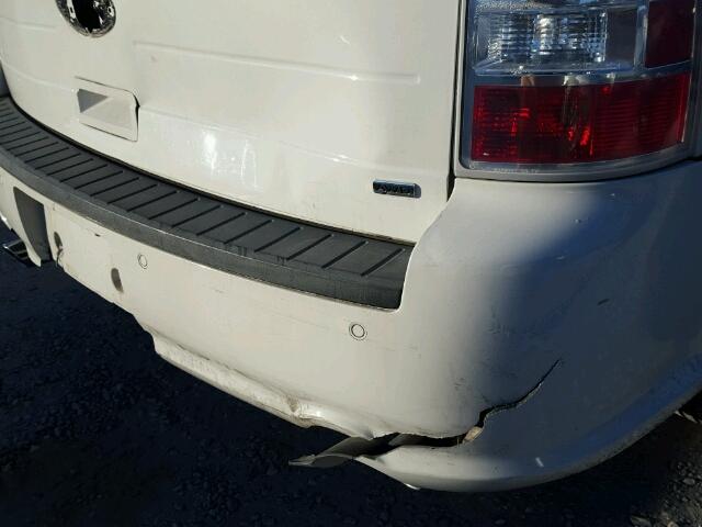 2FMHK6C89DBD11945 - 2013 FORD FLEX SEL WHITE photo 9