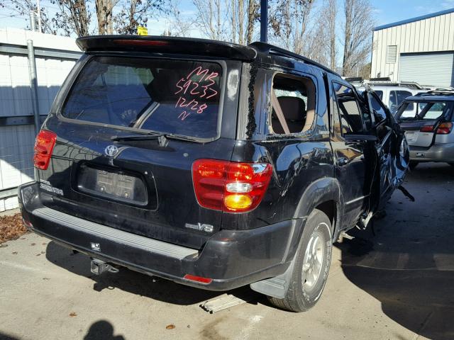 5TDZT38A61S056066 - 2001 TOYOTA SEQUOIA LI BLACK photo 4