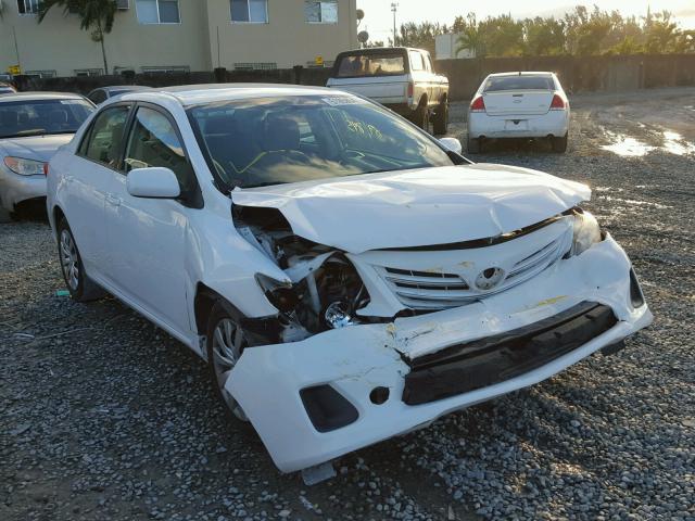 5YFBU4EE5DP144194 - 2013 TOYOTA COROLLA BA WHITE photo 1