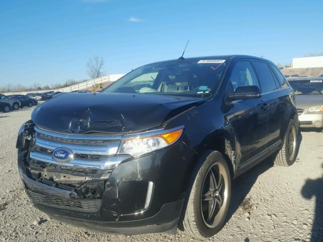 2FMDK3KC6EBA02664 - 2014 FORD EDGE LIMIT BLACK photo 2