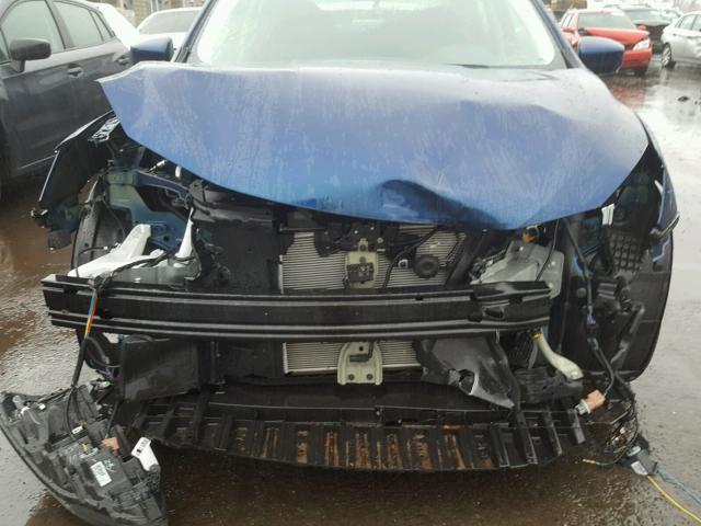 3N1AB7AP0HY254637 - 2017 NISSAN SENTRA S BLUE photo 9