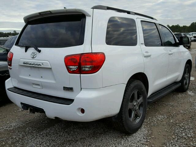 5TDZY5G17ES051771 - 2014 TOYOTA SEQUOIA SR WHITE photo 4