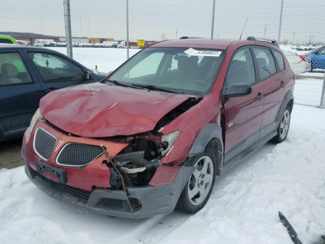 5Y2SL658X6Z412285 - 2006 PONTIAC VIBE RED photo 2