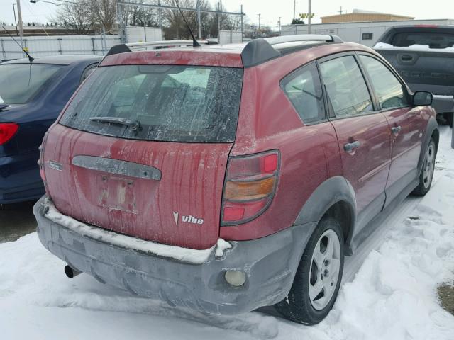 5Y2SL658X6Z412285 - 2006 PONTIAC VIBE RED photo 4