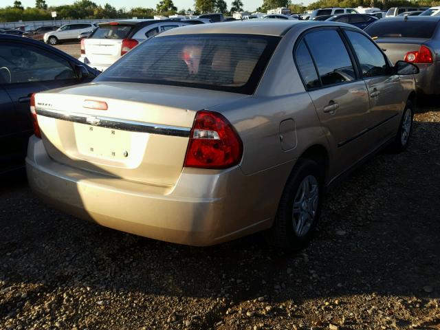 1G1ZS52F15F272053 - 2005 CHEVROLET MALIBU GOLD photo 4