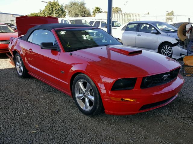 1ZVHT85H575266759 - 2007 FORD MUSTANG GT RED photo 1