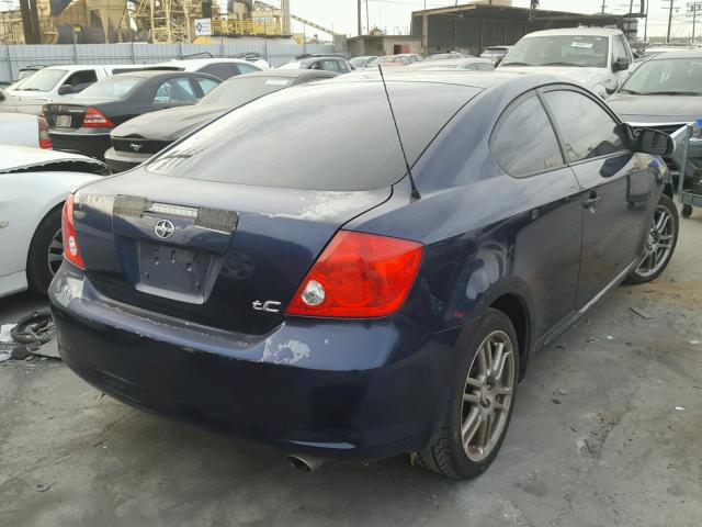 JTKDE177660077470 - 2006 TOYOTA SCION TC BLUE photo 4