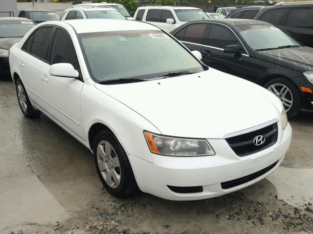 5NPET46C77H243808 - 2007 HYUNDAI SONATA GLS WHITE photo 1