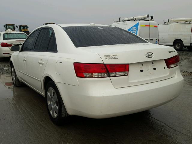 5NPET46C77H243808 - 2007 HYUNDAI SONATA GLS WHITE photo 3