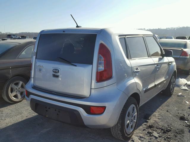 KNDJT2A59C7473487 - 2012 KIA SOUL SILVER photo 4