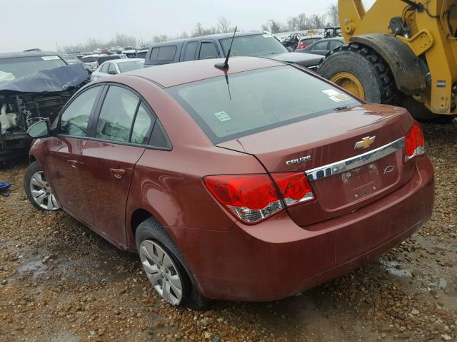 1G1PA5SH8D7211805 - 2013 CHEVROLET CRUZE LS TEAL photo 3