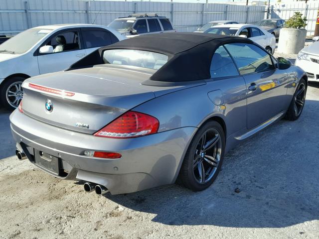 WBSEK93599CY80115 - 2009 BMW M6 SILVER photo 4