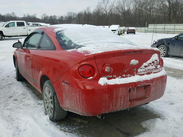 1G1AT18H697153085 - 2009 CHEVROLET COBALT LT RED photo 3