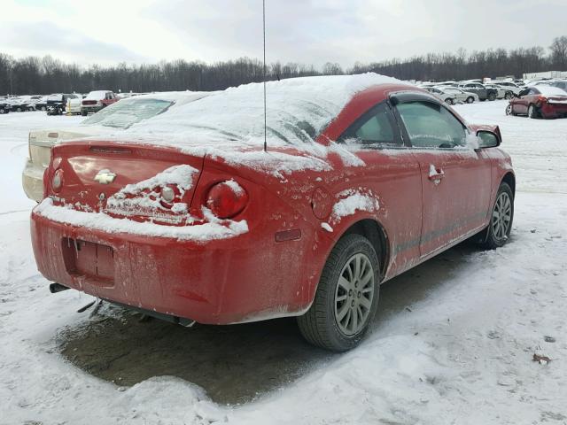 1G1AT18H697153085 - 2009 CHEVROLET COBALT LT RED photo 4