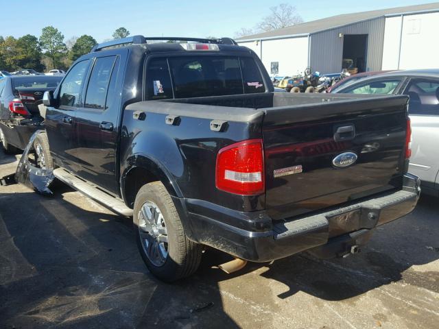 1FMEU33K97UA32954 - 2007 FORD EXPLORER S BLACK photo 3