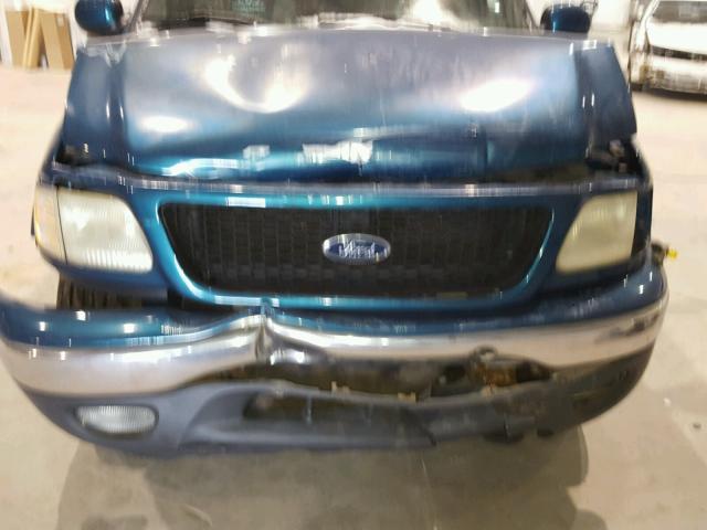 1FTRX18L51NB27757 - 2001 FORD F150 TEAL photo 7