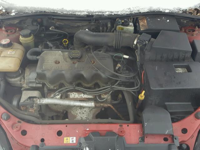 1FAFP34P43W261881 - 2003 FORD FOCUS SE BURGUNDY photo 7