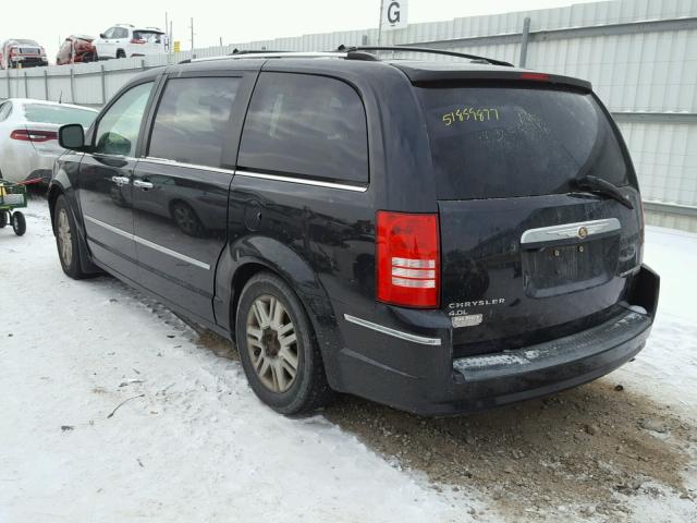 2A8HR64X59R540782 - 2009 CHRYSLER TOWN & COU BLACK photo 3