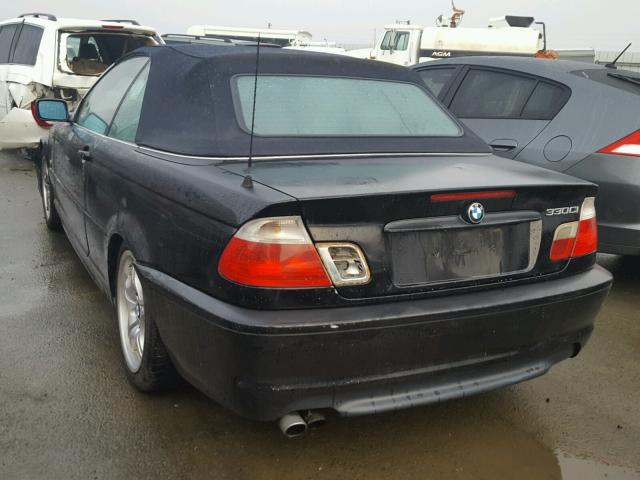 WBABS53481JU80991 - 2001 BMW 330 CI BLACK photo 3