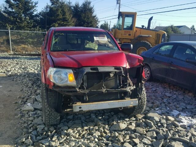 5TEUX42N49Z659936 - 2009 TOYOTA TACOMA ACC RED photo 9