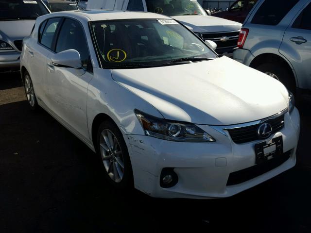 JTHKD5BH3D2172335 - 2013 LEXUS CT 200 WHITE photo 1