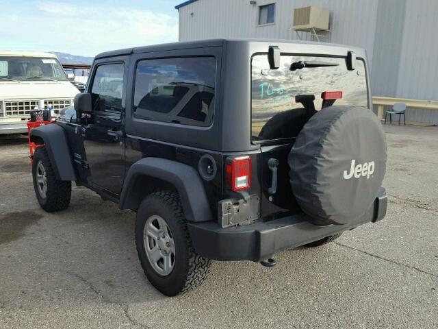 1C4AJWAG7CL135270 - 2012 JEEP WRANGLER S BLACK photo 3