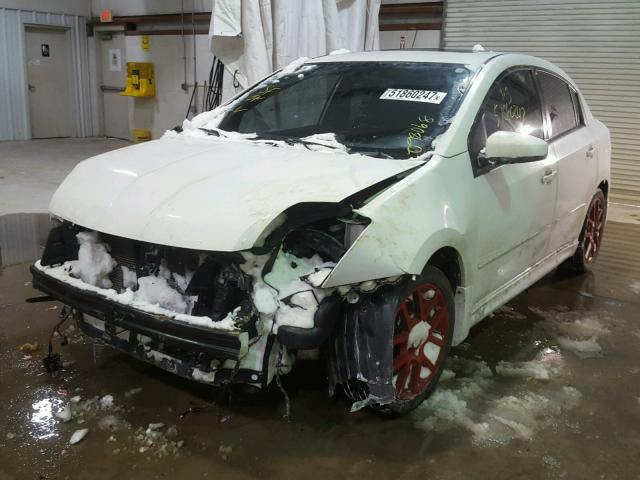 3N1BB61E48L653304 - 2008 NISSAN SENTRA SE- WHITE photo 2