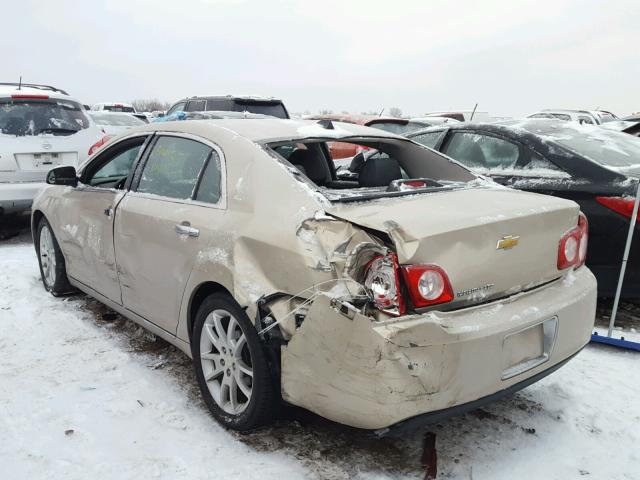 1G1ZE5EUXCF169597 - 2012 CHEVROLET MALIBU LTZ 棕色 照片 3