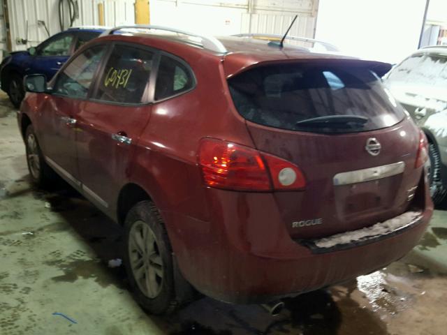 JN8AS5MT9CW290289 - 2012 NISSAN ROGUE S BURGUNDY photo 3