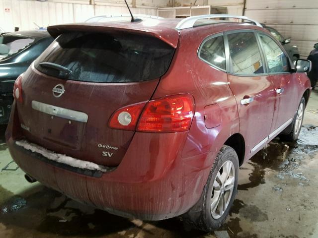 JN8AS5MT9CW290289 - 2012 NISSAN ROGUE S BURGUNDY photo 4