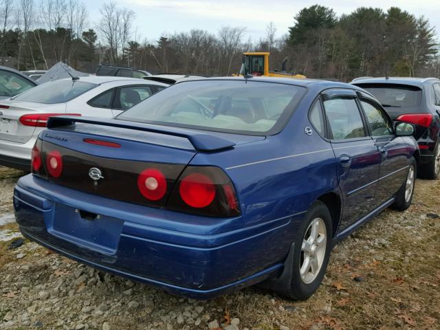 2G1WH55K259207618 - 2005 CHEVROLET IMPALA LS BLUE photo 4