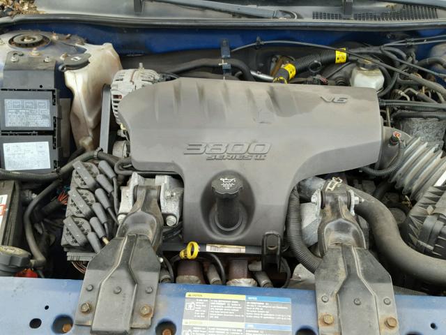 2G1WH55K259207618 - 2005 CHEVROLET IMPALA LS BLUE photo 7