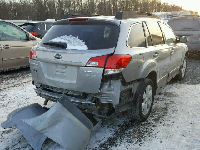 4S4BRBBC6B3355219 - 2011 SUBARU OUTBACK 2. GRAY photo 4